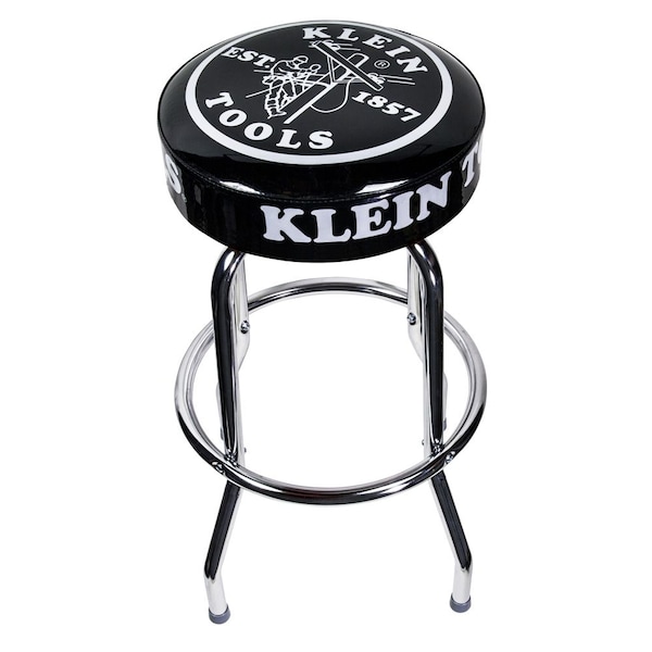 Klein Tools Counter Stool, Swivel Seat, Black, 14-Inch by 30-Inch - MBD00111