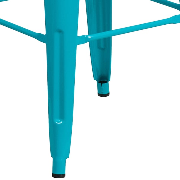 Flash Furniture 30" High Backless Crystal Teal-Blue Barstool - ET-BT3503-30-CB-GG