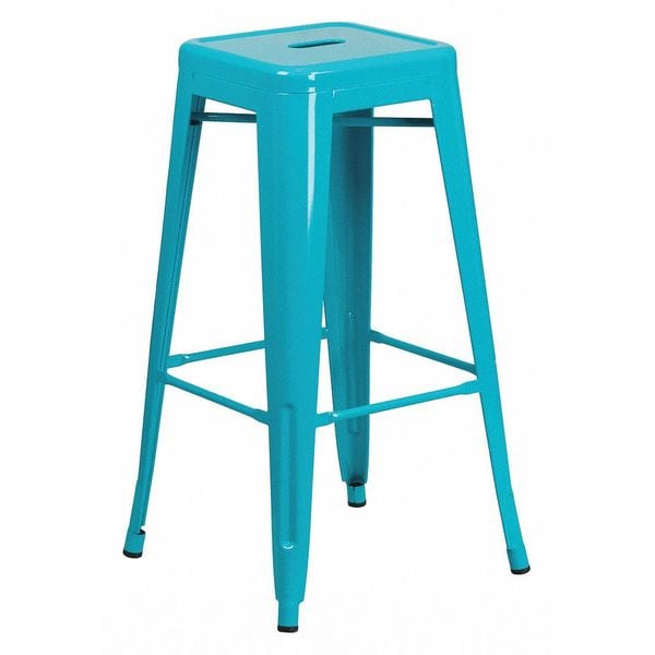 Flash Furniture 30" High Backless Crystal Teal-Blue Barstool - ET-BT3503-30-CB-GG