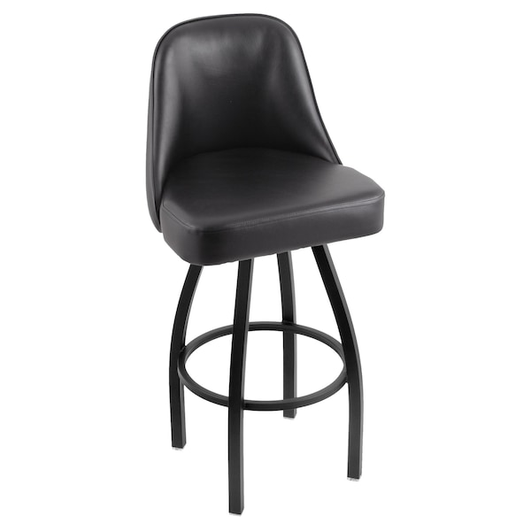Holland Bar Stool Co Logo Grizzly Texas Tech 30 in. Swivel Bar Stool with Black Wrinkle Finish - L048