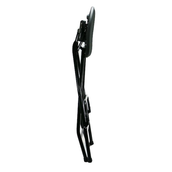 Atlas Commercial Products Folding Bar Stool with Backrest, Black - FBS2BLCK