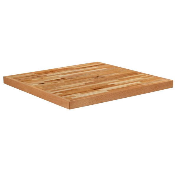 Flash Furniture 30" Square Butcher Block Style Table Top - XU-BB30SQ-GG
