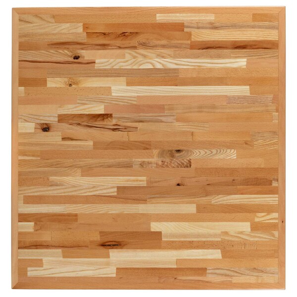 Flash Furniture 30" Square Butcher Block Style Table Top - XU-BB30SQ-GG