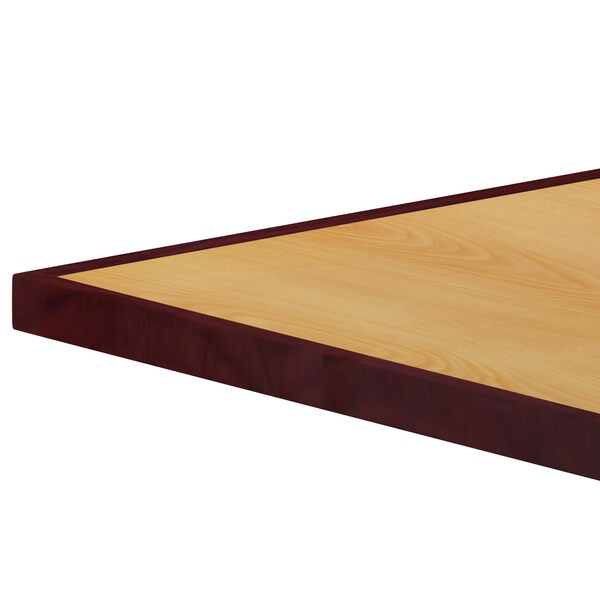 Flash Furniture Square Two-Tone Cherry/Mahogany Resin To - TP-2TONE-3636-GG