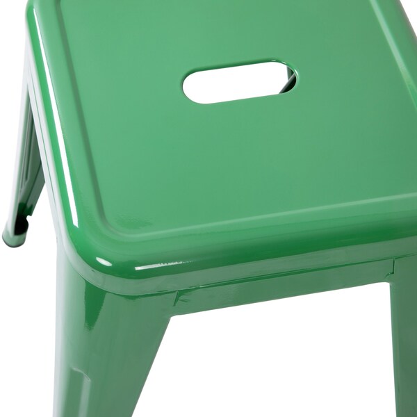 Flash Furniture 18 Inch Green Metal Stool, 4PK - ET-BT3503-18-GN-GG