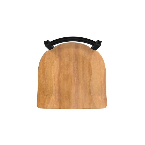 Holland Bar Stool Co 18" Low Back Swivel Vanity Stool, Black Wrinkle, Med Maple Seat - 41118BWMEDMPL