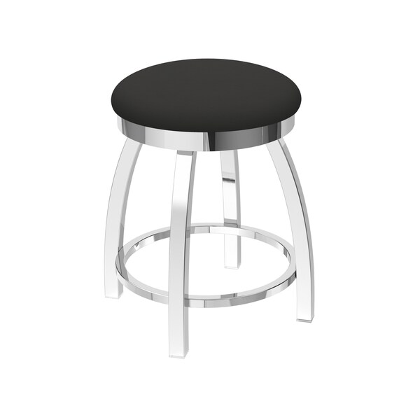 Holland Bar Stool Co 18" Swivel Vanity Stool, Chrome Finish, Canter Iron Seat - 80218CH008