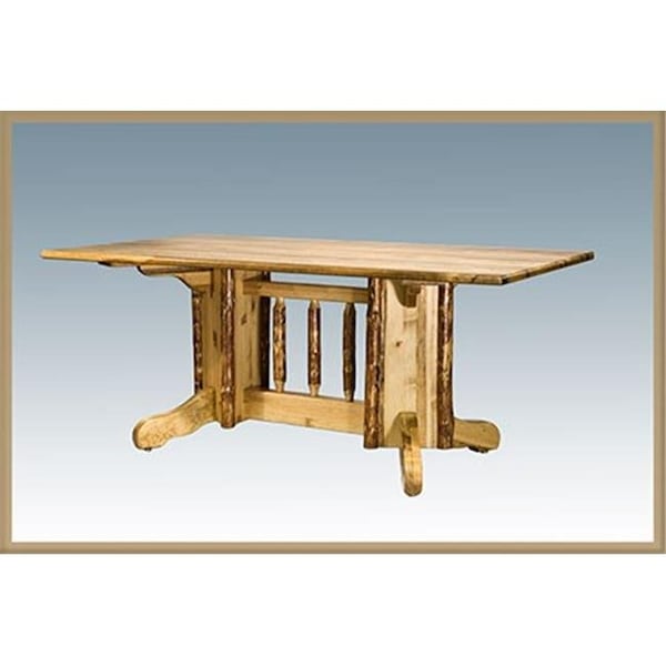 Montana Woodworks Montana Woodworks MWGCDPTN Dining Table; Dbl. Ped.-Glacier Country - MWGCDPTN