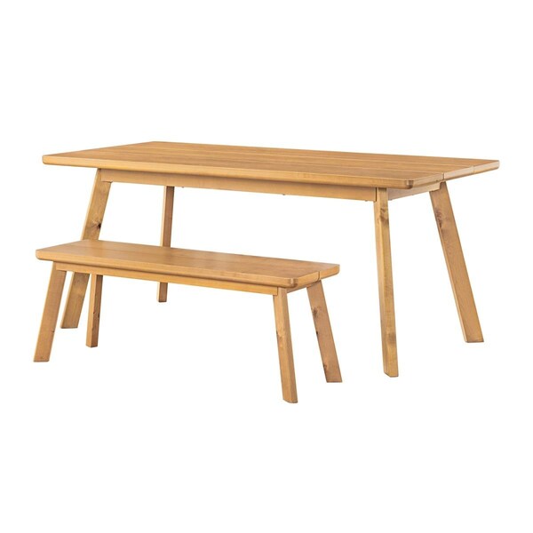 Kd Cama De Bebe 73 in. Shelburne Dining Table with Bench - Set of 2 - KD3242137