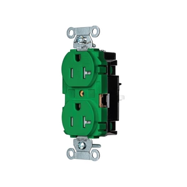 Hubbell Receptacle, 1 hp, 125V AC, NEMA 5-20R - 5362STGNTR