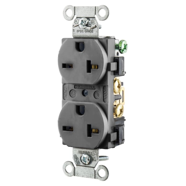 Hubbell Wiring Device-Kellems Construction/Commercial Receptacles 5462GY - 5462GY