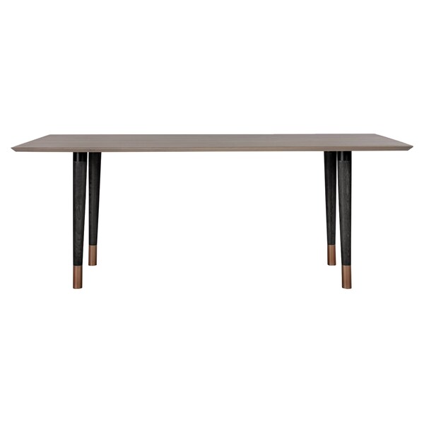 Armen Living Turin Rustic 2 piece set with Dining Table and Sideboard in Black Brushed - SETTNDIBL2A