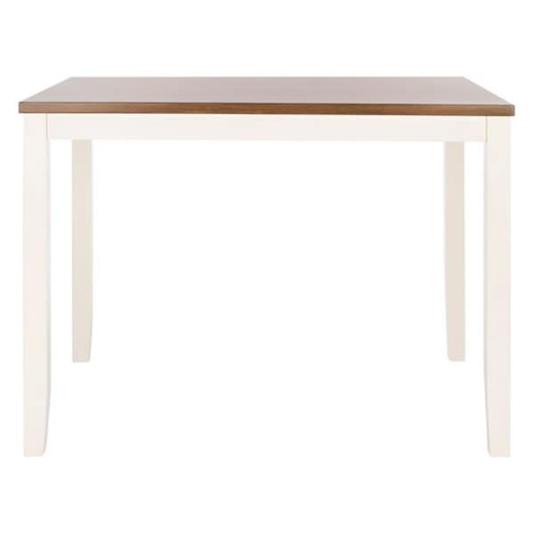 Safavieh Izzy Rectangle White & Natural Counter Table - 36 x 48 x 36 in. - DTB9216A