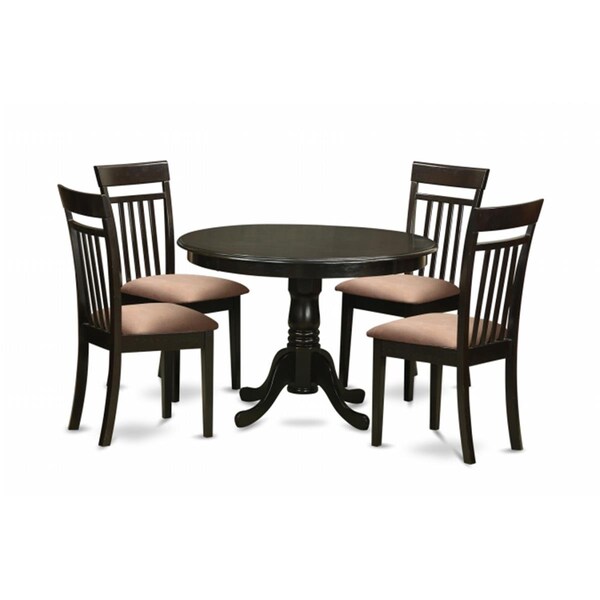 East West Furniture 5 Piece Kitchen Nook Dining Set-Kitchen Dining Nook-and 4 Kitchen Chairs - HLCA5-CAP-C