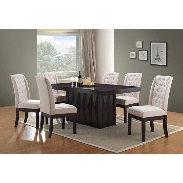 Kb 30 x 39 x 71 in. Wood Modern Rectangular Dinette Dining Room Table - Cappuccino - D511-T