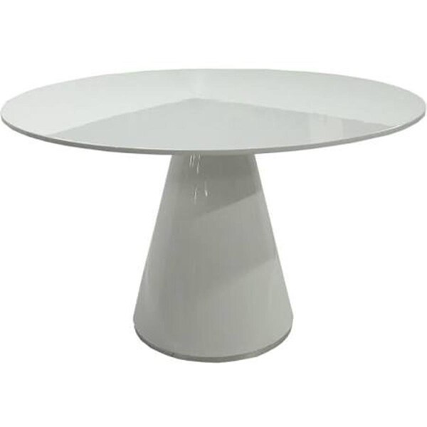 Moes Home Collection KC-1028-18 Otago Dining Table Round, White - 29.5 x 47 x 47 in. - KC-1028-18-0