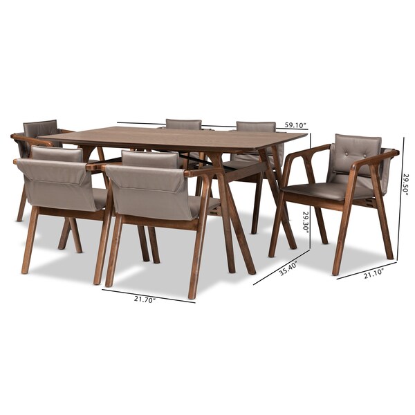 Baxton Studio 59.1 W X 35.4 L X 29.3 H - 188-11664-11866-ZORO