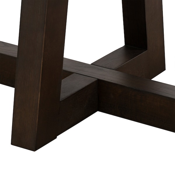 Armen Living Elodie Gray Concrete and Dark Gray Oak Rectangle Dining Table - LCELDICCGR