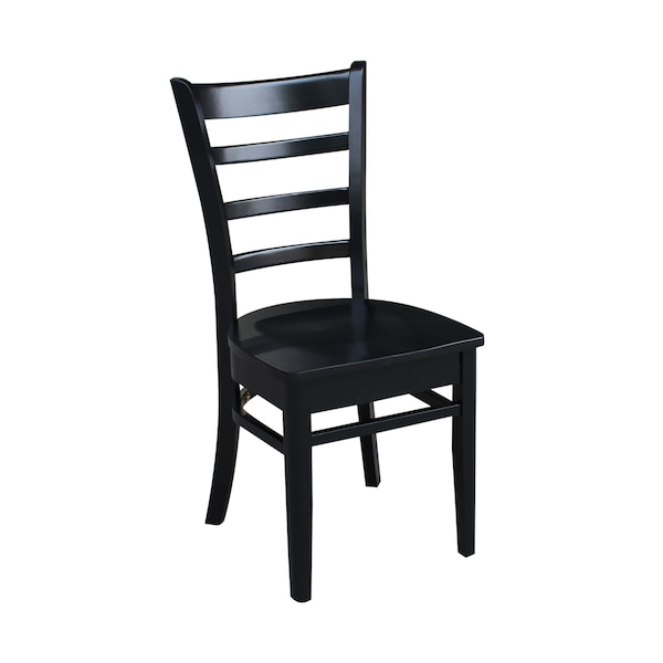 International Concepts 42 in. Dual Drop Leaf Table with 4 Ladder Back Dining Chairs - 5 Piece Dining Set - K46-42DP-C617-4