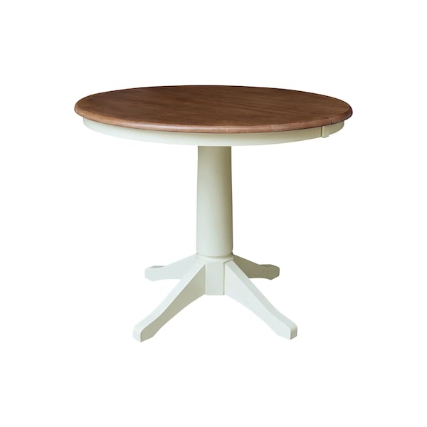 Whitewood Industries Rectangular Extension Dining Table W/ 4 Chairs, 36 in W, 30.1 in L, 48 in H, Parawood, 5 - K79-36RXT-27B-C61-4