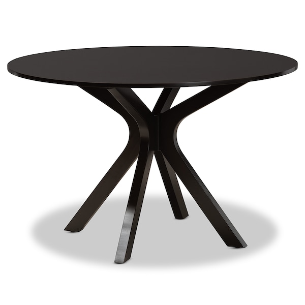 Baxton Studio Mare Modern Two-Tone Dark Brown and Walnut Brown Finished Wood 7-PC Dining Set - 177-11380-10894-ZORO