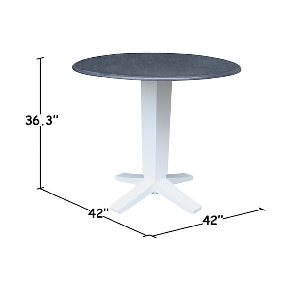 Whitewood Industries Extension Dining Tables, 45 in L, 36.3 in. H, Parawood - K05-42DPT-23B-36