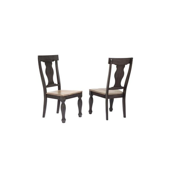 Inroom Furniture Designs Inroom Furniture Designs D6403-C Dining Side Chair - Charcoal; 40 x 21 x 23 in. - D6403-C