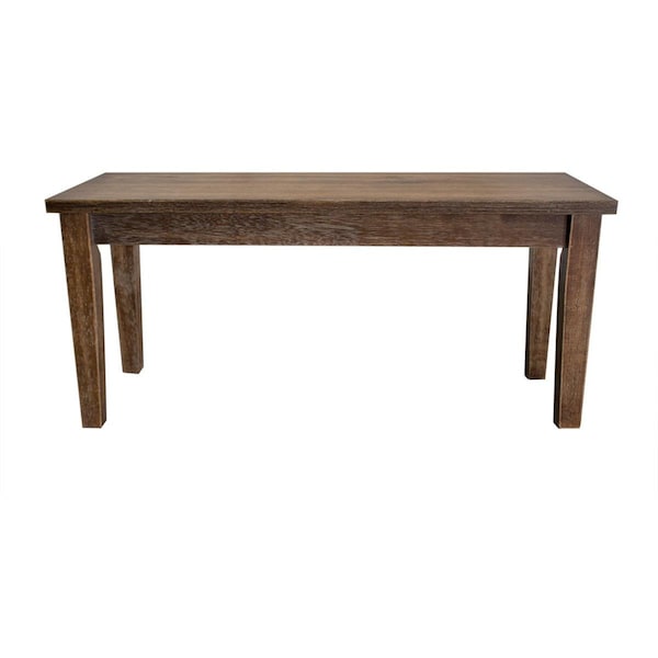 Kd Gabinetes Mindy Transitional Antique-Style Natural Oak Dining Room Bench - KD2194486