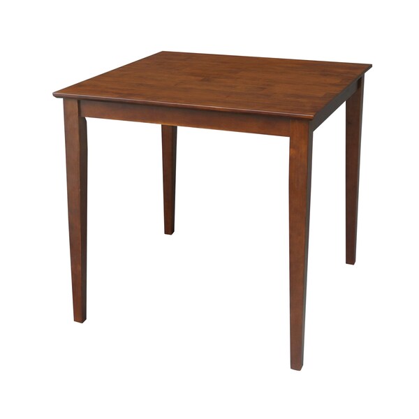 International Concepts 36 in. x 36 in. Counter Height Dining Table w/2 X-Back Stools, 24 in. Seat Height-3 Pc. Dining Set - K581-3636-S6132-2
