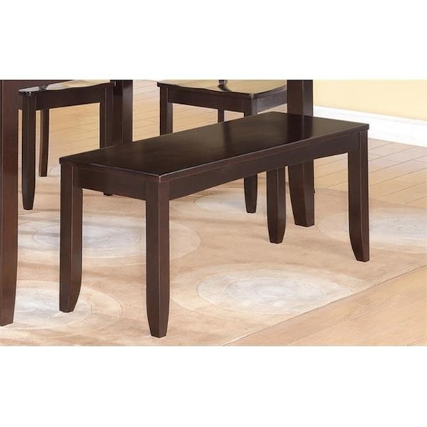 Wooden Imports Furniture Llc Wooden Imports Furniture LY6-CAP-LC 6PC Lynfield Rectangular Dining Table with Butterfly leaf & 4 Faux Leather upholstered Seat & 1 Wood Bench in Cappuccino Finish - LYFD6-CAP-LC