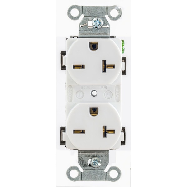 Hubbell Wiring Device-Kellems Hubbell-Pro Heavy Duty Duplex Receptacles - 5362WWR