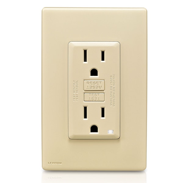 Leviton Circuit Interruptor, 15A, 125V AC, 2, 3 Poles - RGF15-NS