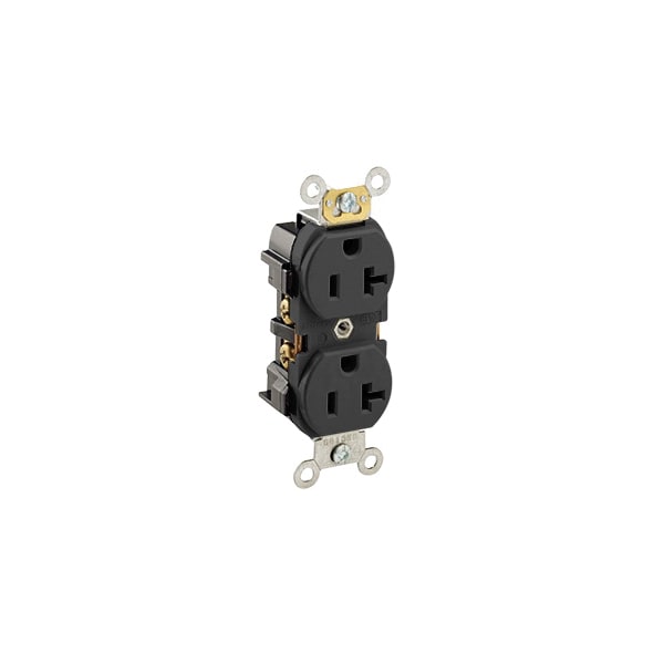 Leviton Electrical Receptacles Eb Rec Dup Tslot 2Po 3Wi 20A125V - 5352-E