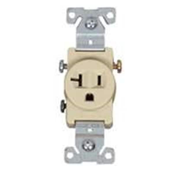 Eaton Wiring Devices 1877V-BOX Single Receptacle 125V - Ivory - 4249983