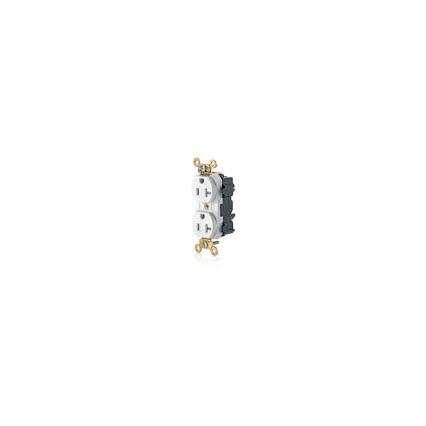 Leviton Electrical Receptacles 5-20R Lev Lok Ind Grd Tr Recep Wht - M5362-SGW