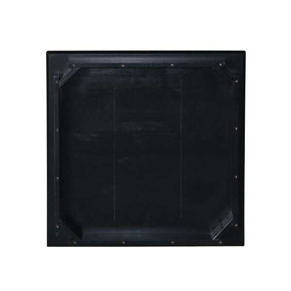 International Concepts Square Solid Wood Top Table, Black, 30 in W, 30 in L, 36 in H, Wood, Black - K46-3030-36S