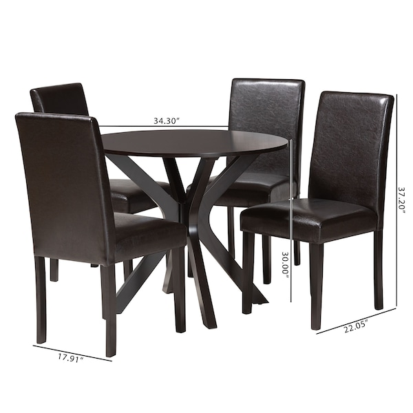 Baxton Studio 34.3" W X 30" L X 34.3" H - 229-8029-10892-ZORO