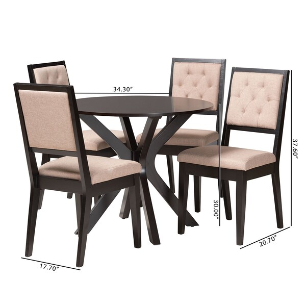 Baxton Studio 34.3" W X 30" L X 34.3" H - 229-12144-10892-ZORO