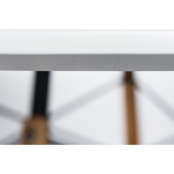 Leisuremod Round 48 in W, 29 in L, MDF/ Beech Wood, White - EP47WTR