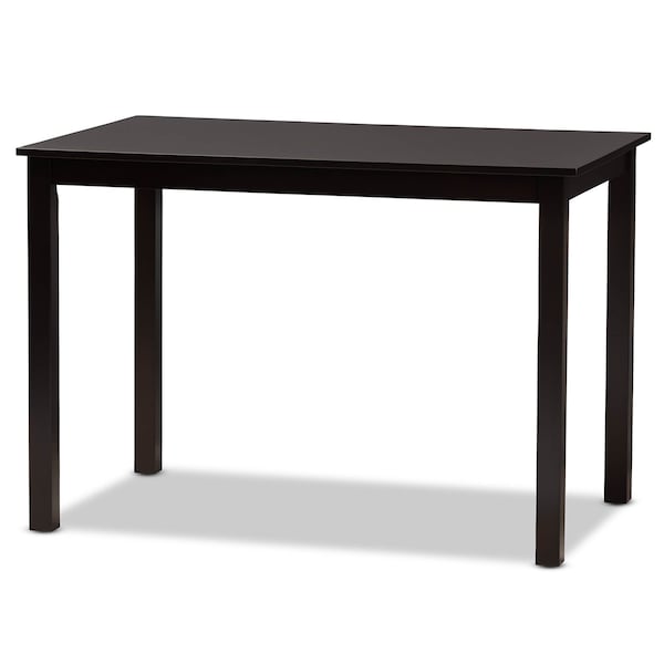 Baxton Studio Henry Sand Upholstered and Dark Brown Finished Wood 5-Piece Dining Set - 171-10950-8026
