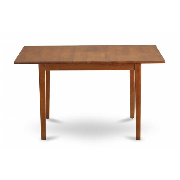 East West Furniture East West Furniture PST-SBR-T Picasso Table 32 in x 60in with 12 in butterfly leaf - PST-SBR-T