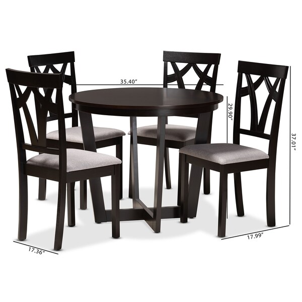 Baxton Studio 35.4 W X 35.4 L X 29.9 H - 194-8028-10898-ZORO