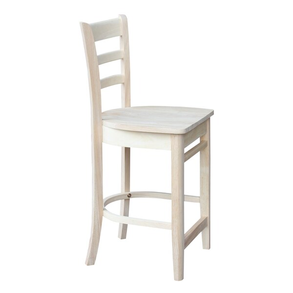 International Concepts 36 in. x 36 in. Square Top Pedestal Table  With 4 Counter Height Stools Set of 5 - K-3636TP-6B-S6172-4