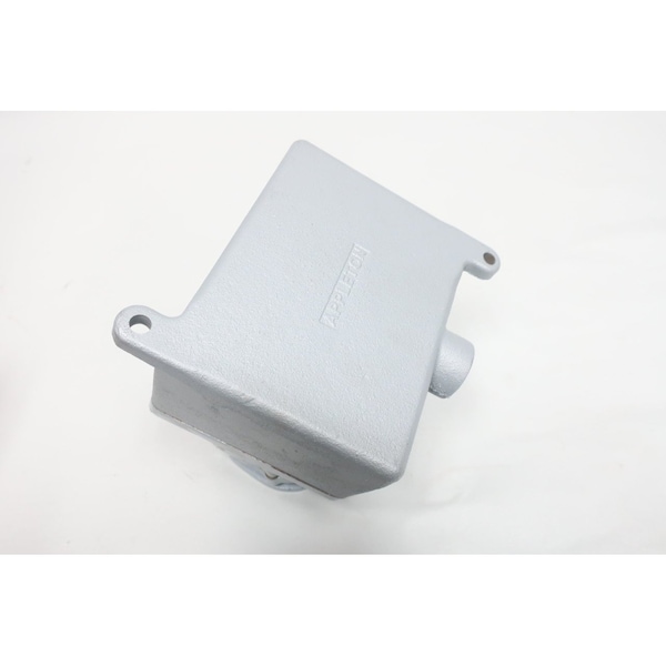 Appleton Electric Two Gang Iron 1/2In NPT 3P 2W 20A Amp 125V-AC Receptacle - EFSR-2023M