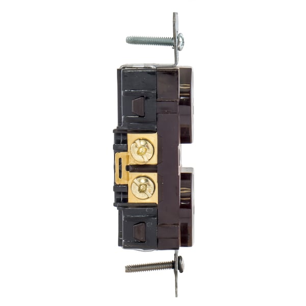 Hubbell Wiring Device-Kellems Straight Blade Devices, 20A, 125V, 2 Pole, 3 Wire Grounding, BR20C1 - BR20C1