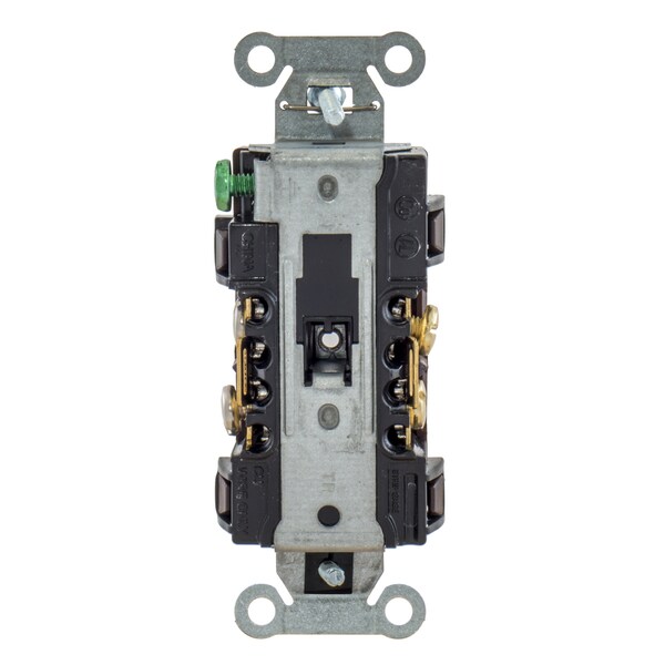 Hubbell Wiring Device-Kellems Straight Blade Devices, 20A, 125V, 2 Pole, 3 Wire Grounding, BR20C1 - BR20C1