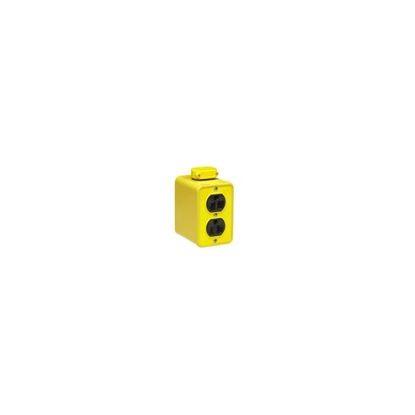 Woodhead (2)DUP 5-20R PORTBLE OUTLET BX - 3000-10