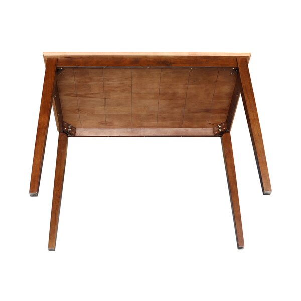 International Concepts Rectangle Solid Wood Top Table, Cinnamon/Espresso, 48 in W, 30 in L, 36 in H, Wood - K58-3048-36S