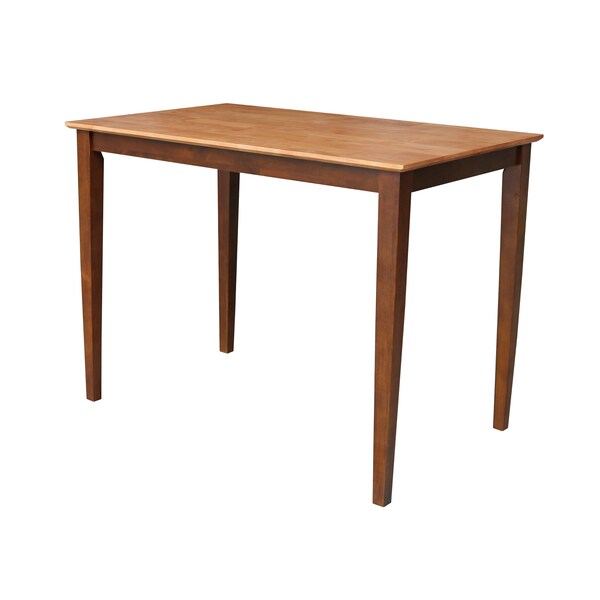 International Concepts Rectangle Solid Wood Top Table, Cinnamon/Espresso, 48 in W, 30 in L, 36 in H, Wood - K58-3048-36S
