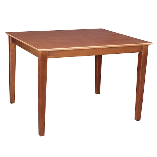 International Concepts Rectangle Solid Wood Top Table, Cinnamon/Espresso, 48 in W, 30 in L, 30 in H, Wood - K58-3048-30S